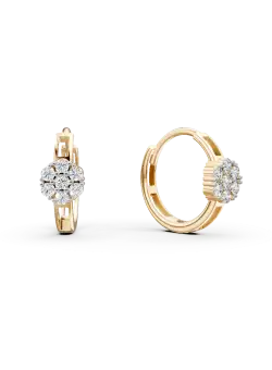 Cercei din aur galben de 14K