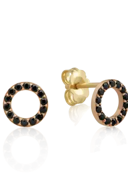 Cercei din aur galben de 14K