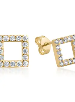 Cercei din aur galben de 14K