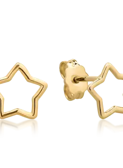 Cercei din aur galben de 14K