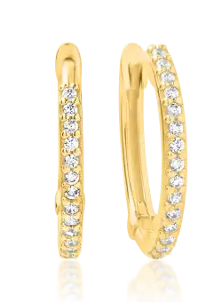 Cercei din aur galben de 14K