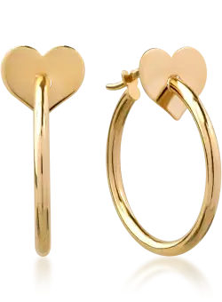 Cercei din aur galben de 14K