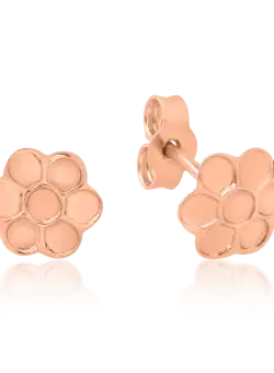 Cercei din aur roz de 14K