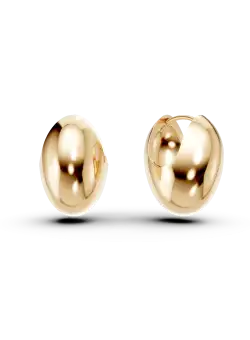 Cercei geometrici din aur galben