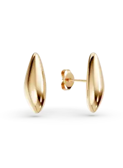 Cercei minimalisti din aur galben