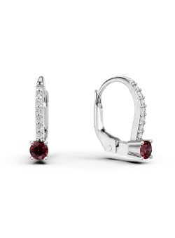 Cercei pentru copii din aur alb