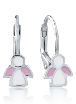 Cercei pentru copii din aur alb de 14K