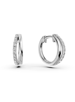 Cercei pentru copii din aur alb