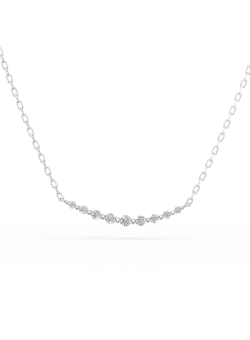 Colier din aur alb cu diamante de 0.09ct