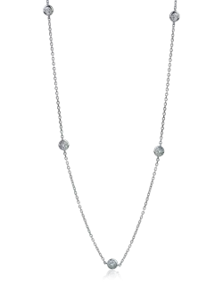 Colier din aur alb cu diamante de 0.505ct