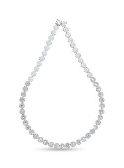 Colier din aur alb cu diamante de 11.3ct