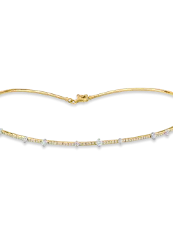 Colier din aur galben cu diamante de 1.03ct