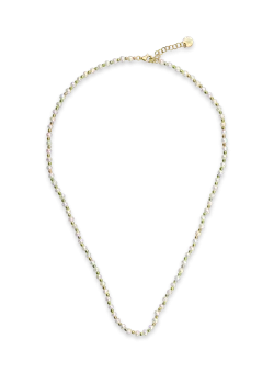 Colier din aur galben cu perle naturale de 3.6ct