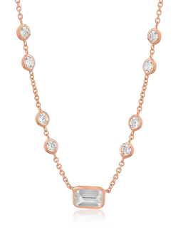 Colier din aur roz de 14K