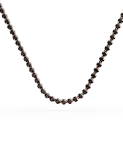 Colier tennis din aur roz