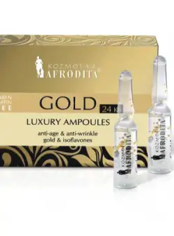 Cosmetica Afrodita - Fiole LUXURY cu aur pur 5 fiole a 1,5 ml 