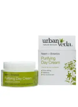 Crema de Zi Matifianta cu Extract de Neem Organic pentru Ten Gras Purifying - Urban Veda, 50 ml
