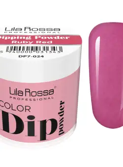 Dipping powder color, Lila Rossa, 7 g, 024 ruby red