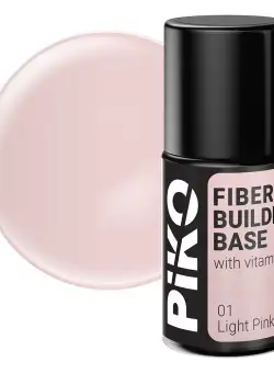 Fiber builder base cu Vitamine, Piko, 7 ml, Light Pink