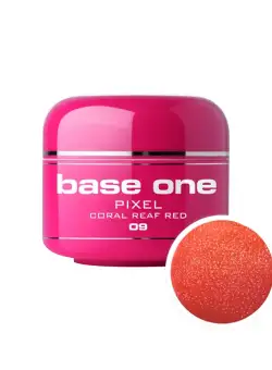Gel UV color Base One, 5 g, Pixel, coral reaf red 09