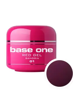 Gel UV color Base One, Red, sangria 01, 5 g