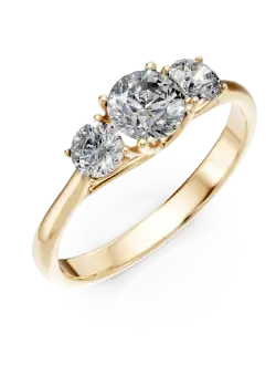 Inel Cathy din aur galben cu diamante de 2.08ct create in laborator