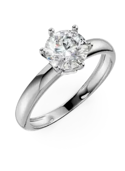 Inel de logodna din aur alb