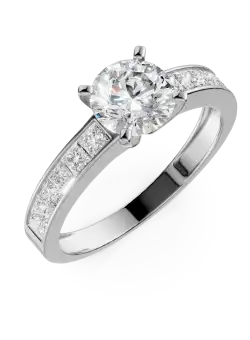 Inel de logodna din aur alb