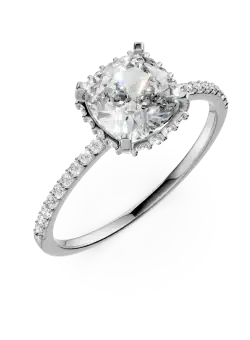 Inel de logodna din aur alb