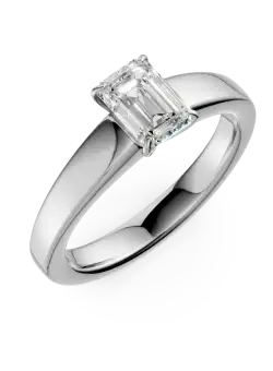 Inel de logodna din aur alb cu diamant solitaire de 0.72ct