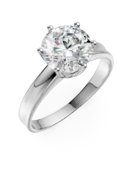 Inel de logodna din aur alb