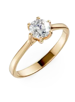 Inel de logodna din aur galben