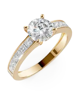 Inel de logodna din aur galben