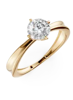 Inel de logodna din aur galben