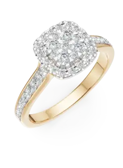 Inel de logodna din aur galben cu diamante de 0.5ct