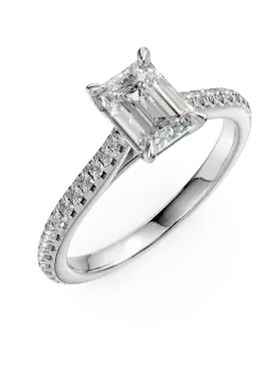 Inel de logodna din platina cu diamant de 1ct si diamante de 0.223ct