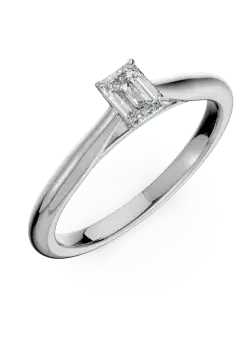 Inel de logodna din platina cu un diamant solitaire de 0.26ct