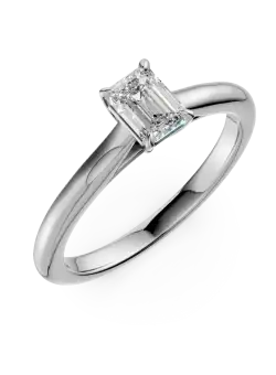 Inel de logodna din platina cu un diamant solitaire de 0.5ct