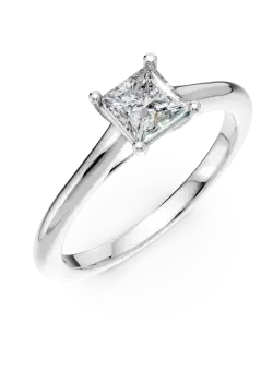 Inel de logodna din platina cu un diamant solitaire de 0.61ct