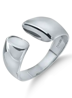 Inel deschis din aur alb