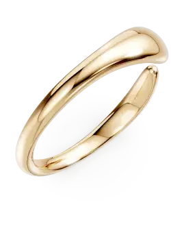 Inel deschis minimalist din aur galben