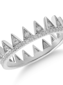 Inel din aur alb cu diamante de 0.19ct