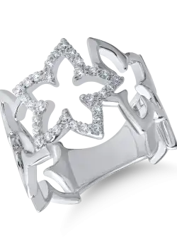 Inel din aur alb cu diamante de 0.39ct