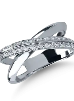 Inel din aur alb cu diamante de 0.52ct