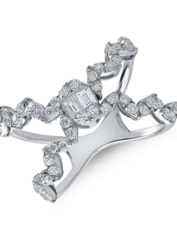 Inel din aur alb cu diamante de 0.63ct