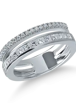 Inel din aur alb cu diamante de 0.89ct