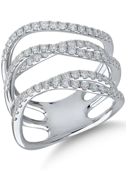 Inel din aur alb cu diamante de 1.11ct