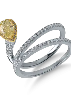 Inel din aur alb cu diamante de 1.17ct