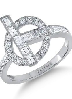 Inel din aur alb cu diamante de 1.17ct