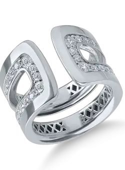 Inel din aur alb cu diamante de 1.1ct